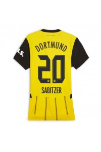 Borussia Dortmund Marcel Sabitzer #20 Fotballdrakt Hjemme Klær Dame 2024-25 Korte ermer